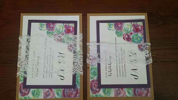 Almost done with my DIY invites!