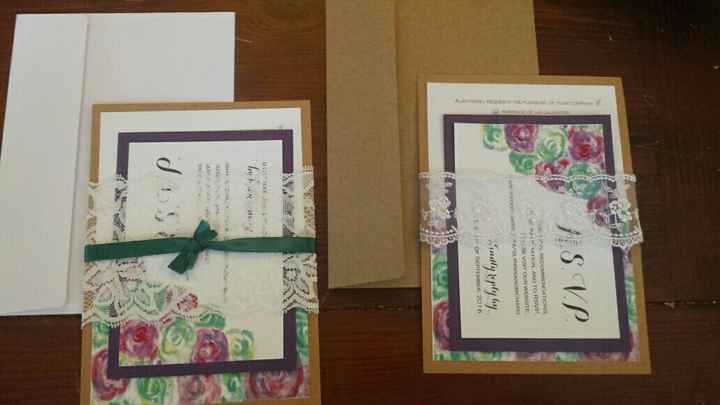 Almost done with my DIY invites!