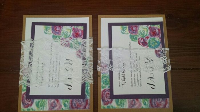 Almost done with my DIY invites!