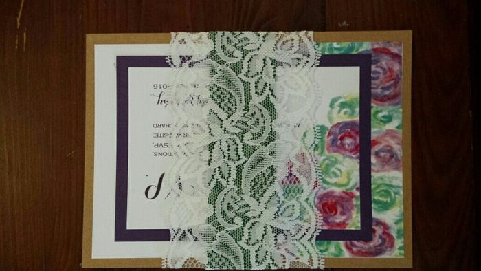 Almost done with my DIY invites!