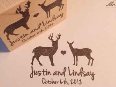Look at my personalized stamp for the invite envelopes! Got it on Etsy :)