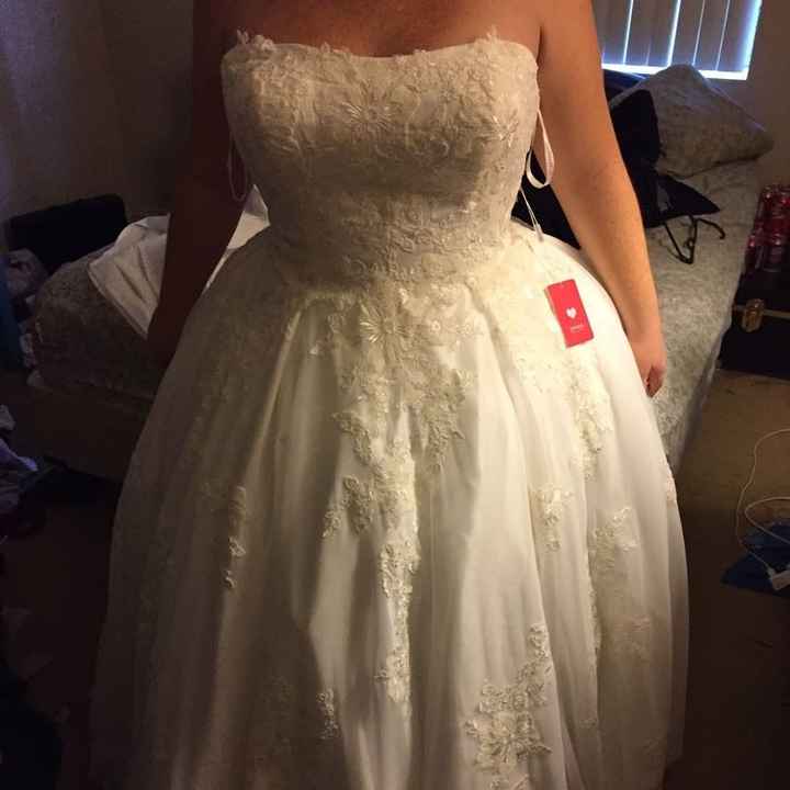 Let's see your wedding dresses.