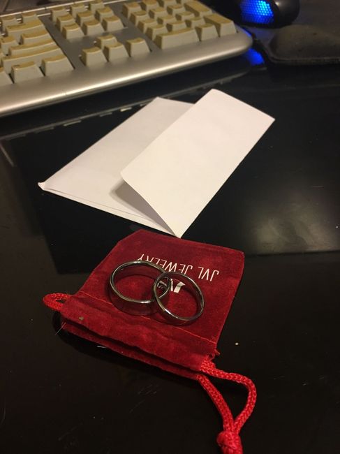 Wedding band arrived!