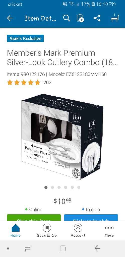 Plastic plates, cups and utensils? - 1