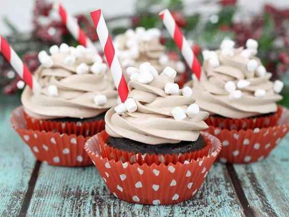 Cupcake 3: Hot Cocoa with Marshmallow Cream Icing