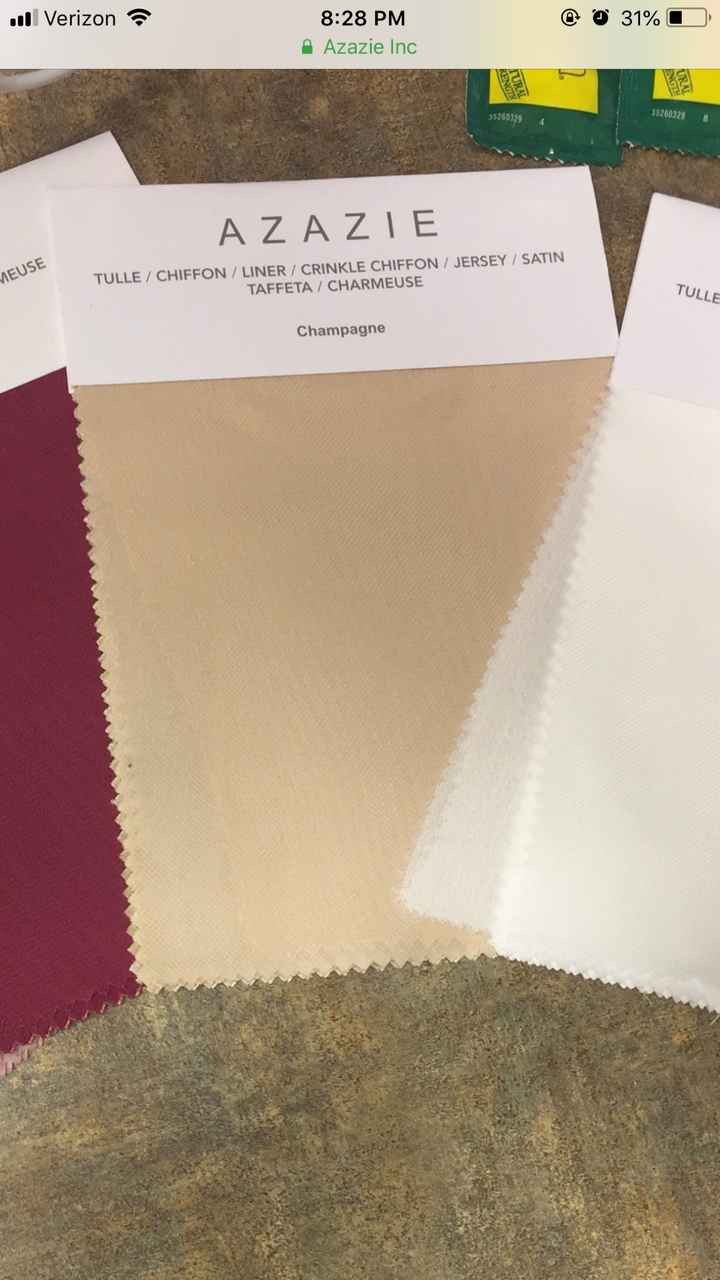 Help! Gold bridesmaid dress! - 1