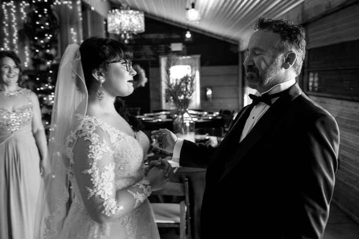 Doing a first look with my dad