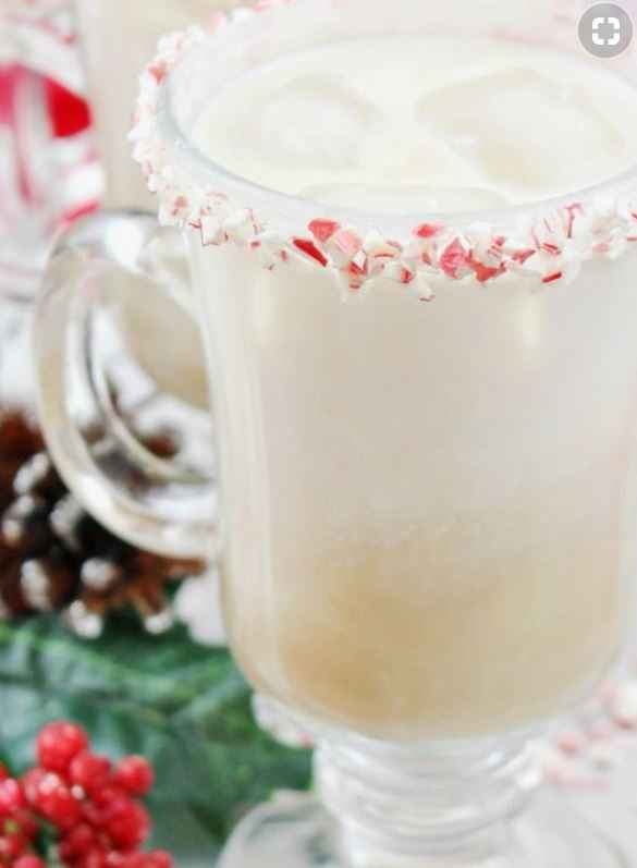 1. Peppermint White Russian - Peppermint Vodka, Kahlua, Cream