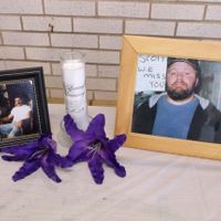 Memorial tables at wedding