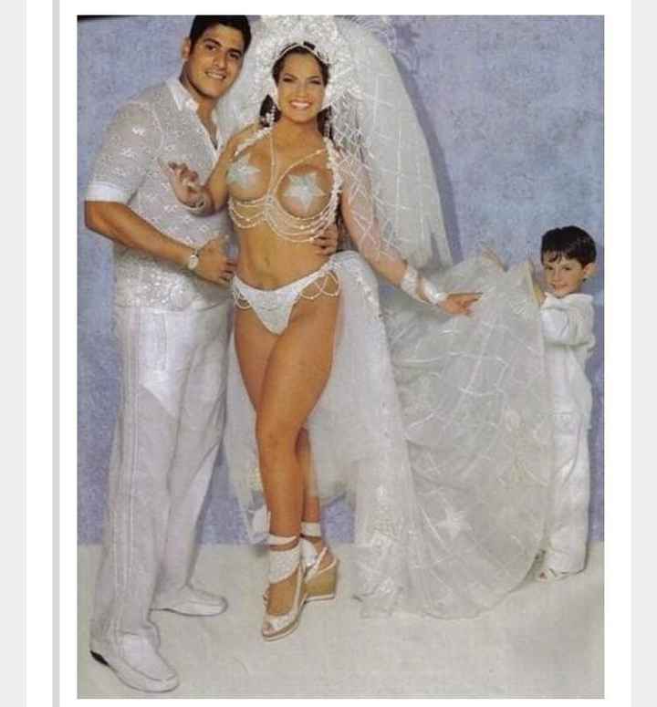 That's some wedding dress