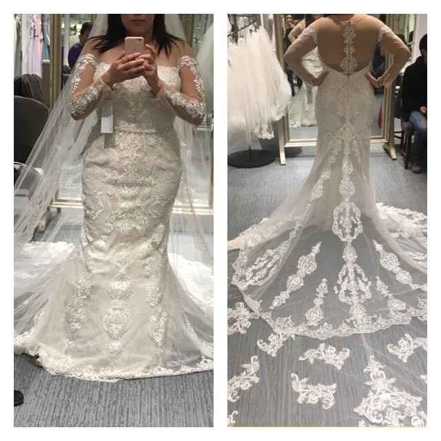 Adding more lace appliqué to dress?