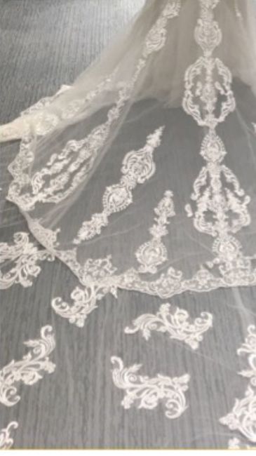 Adding more lace appliqué to dress?