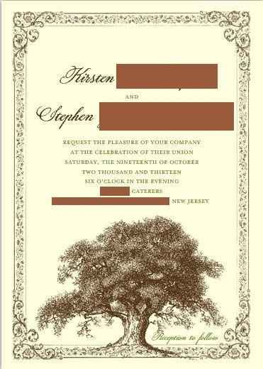 Invitation Wording- How Did You Do It?