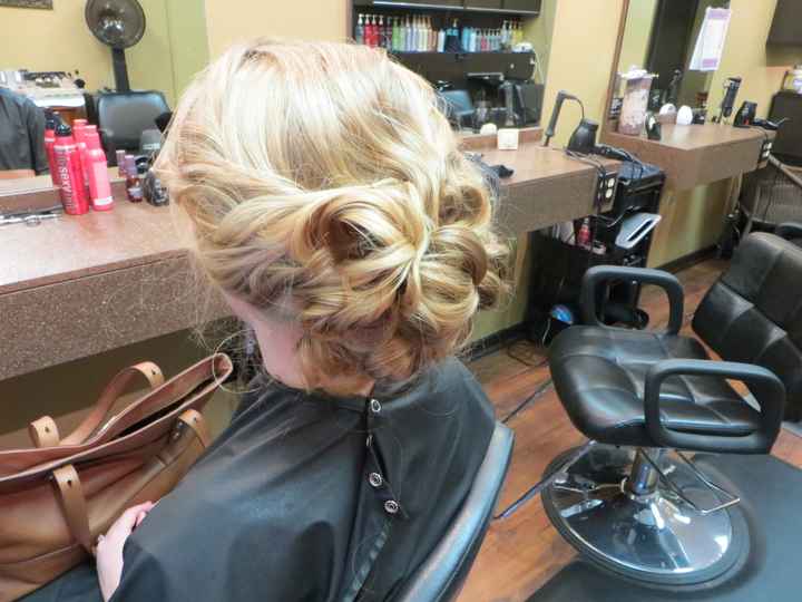 Hair/makeup trial tomorrow... advice... pictures of your updos?