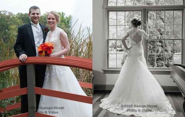 Show me you in your dress versus the model!