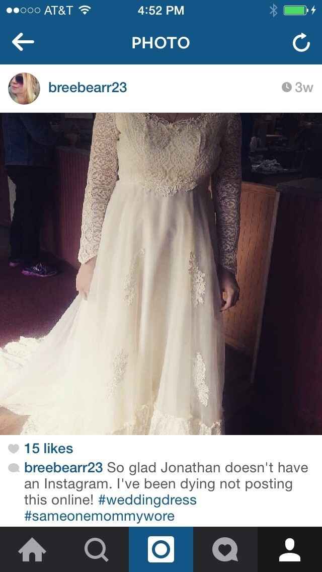 How did you know it was "your dress"???
