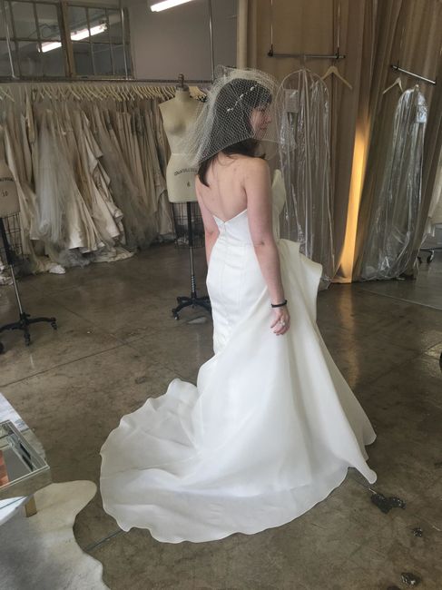 Today was my final dress fitting, including my custom veil & headpiece (photos inside)