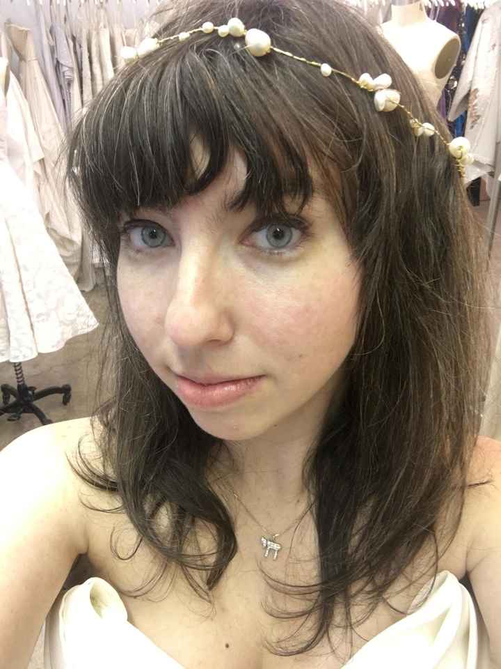 Today was my final dress fitting, including my custom veil & headpiece (photos inside)