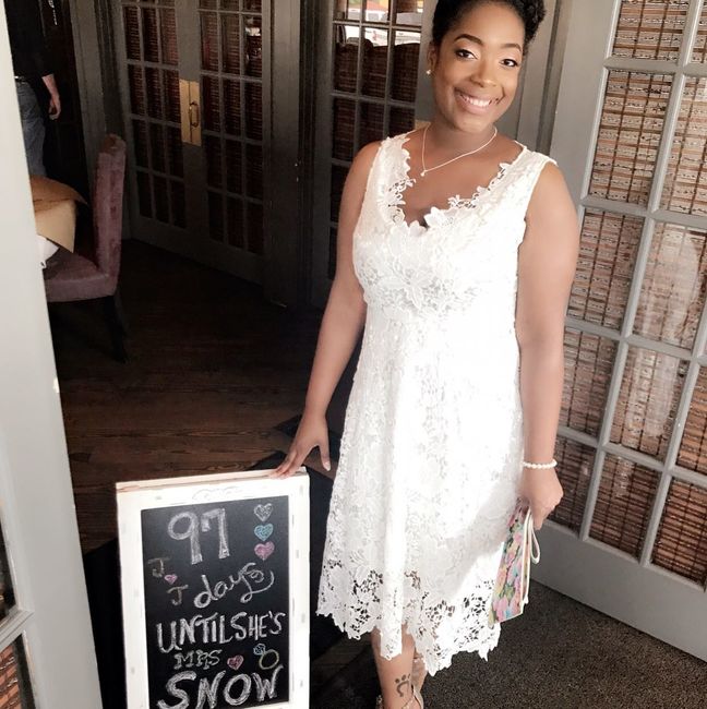 Bridal shower dress