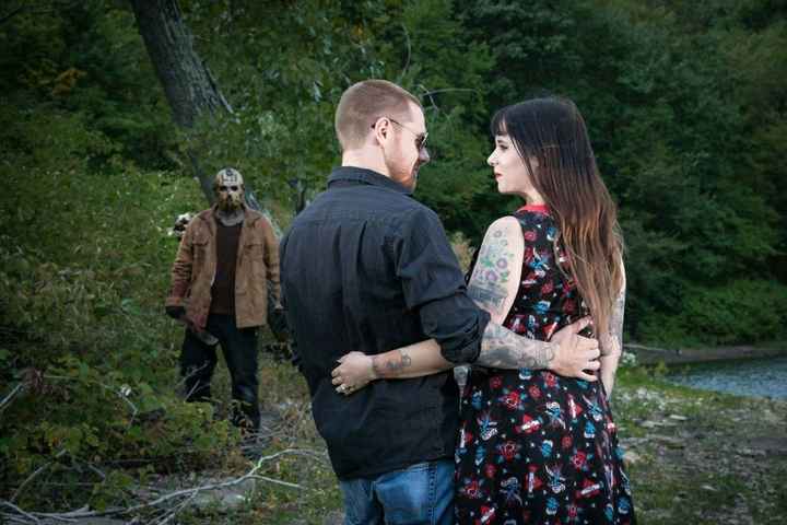Horror Engagement photos