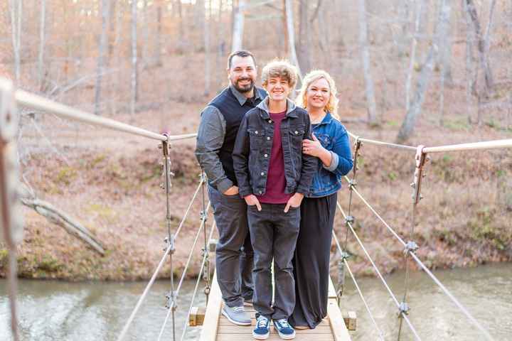 Squeezed in a family photo! 