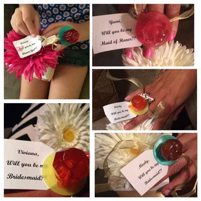 Proposing to your bridesmaids!