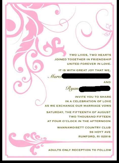 Invitations: What would you do differently?? **UPDATED PIC IN COMMENTS**