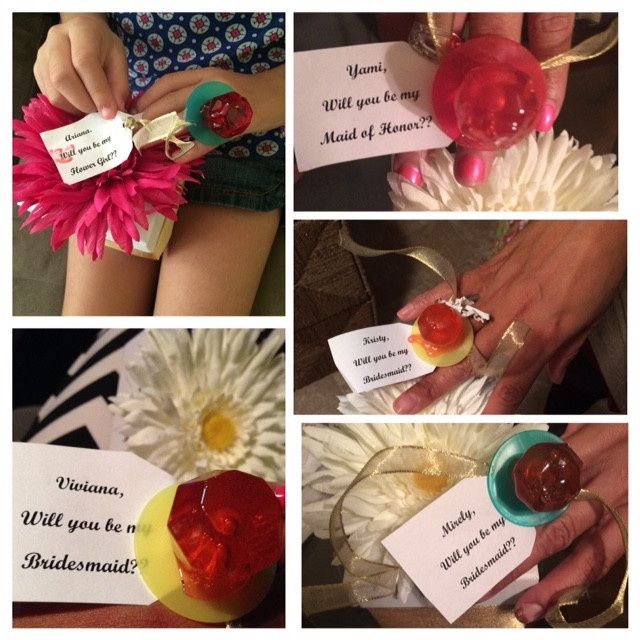 Proposing to your bridesmaids!