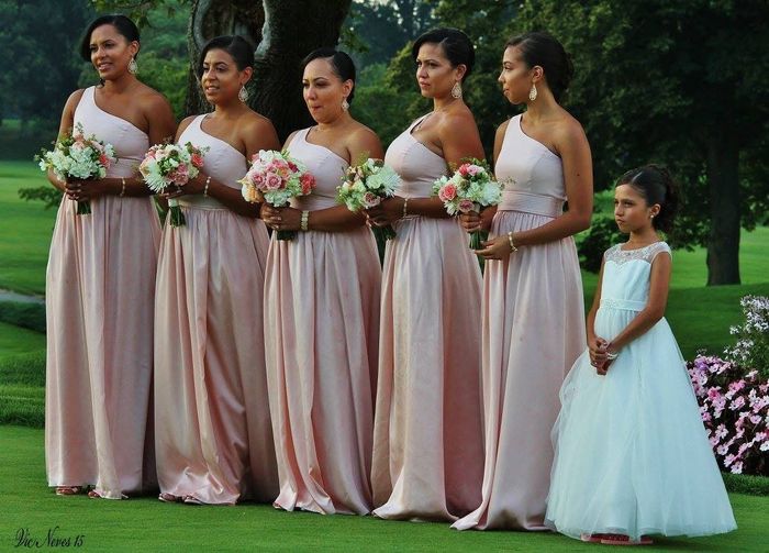 Bridesmaids Dresses: All one color or mixed?