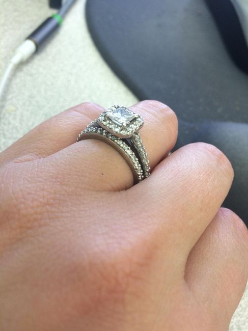 Ladies with halo rings, show me your straight wedding bands!