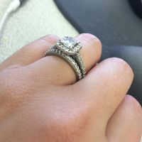 Ladies with halo rings, show me your straight wedding bands!