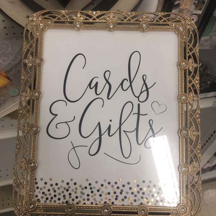 Card and gift table decor - 1