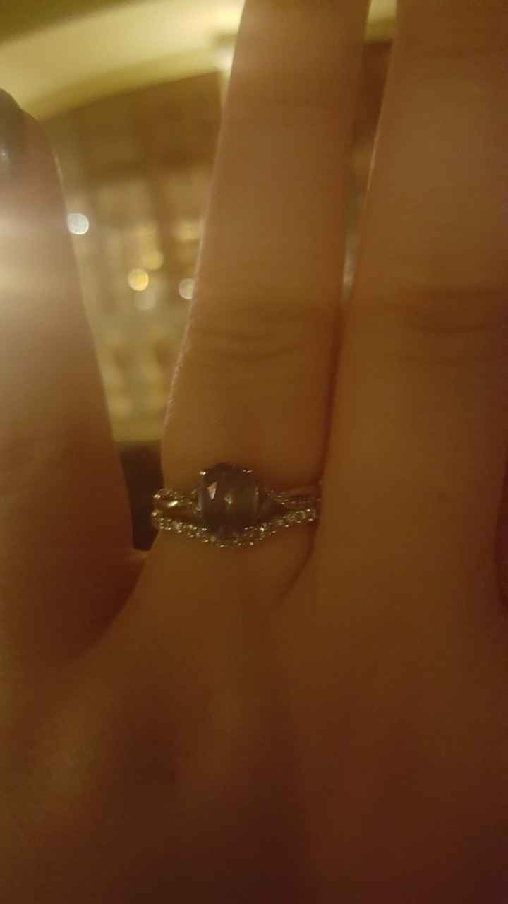 Still getting use to a ring on my finger!