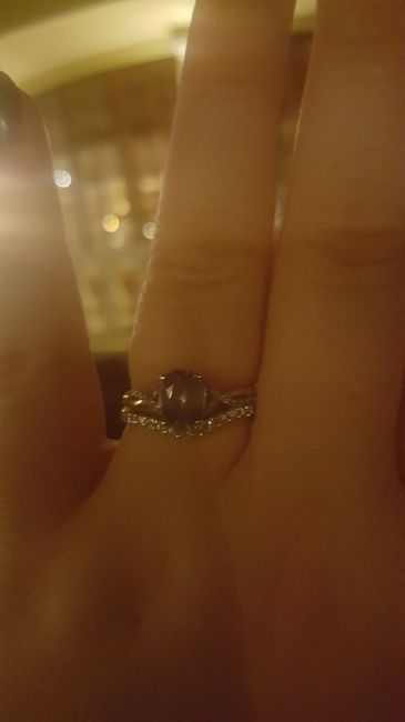 Still getting use to a ring on my finger!