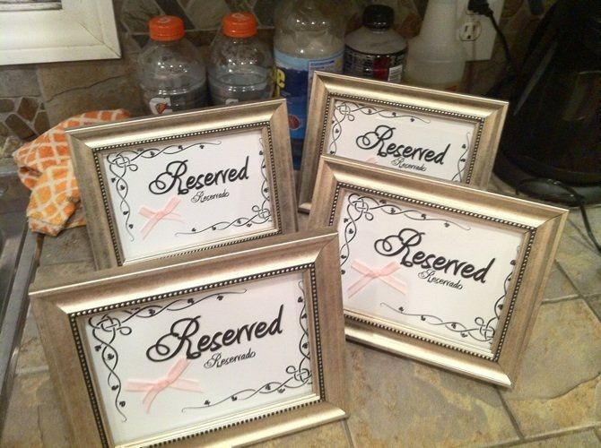 Drink Menu & Reserved Frames completed!!! *PICS*