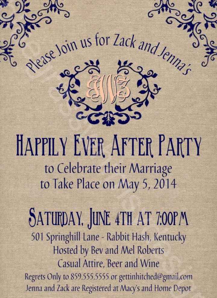  Small private destination wedding, larger party afterwards? - 2