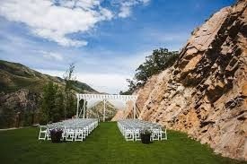 "Scenic" Backdrop at Ceremony Space