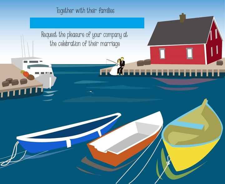 Holy mittens on a muskrat! My invitations are done and they sure are purdy!