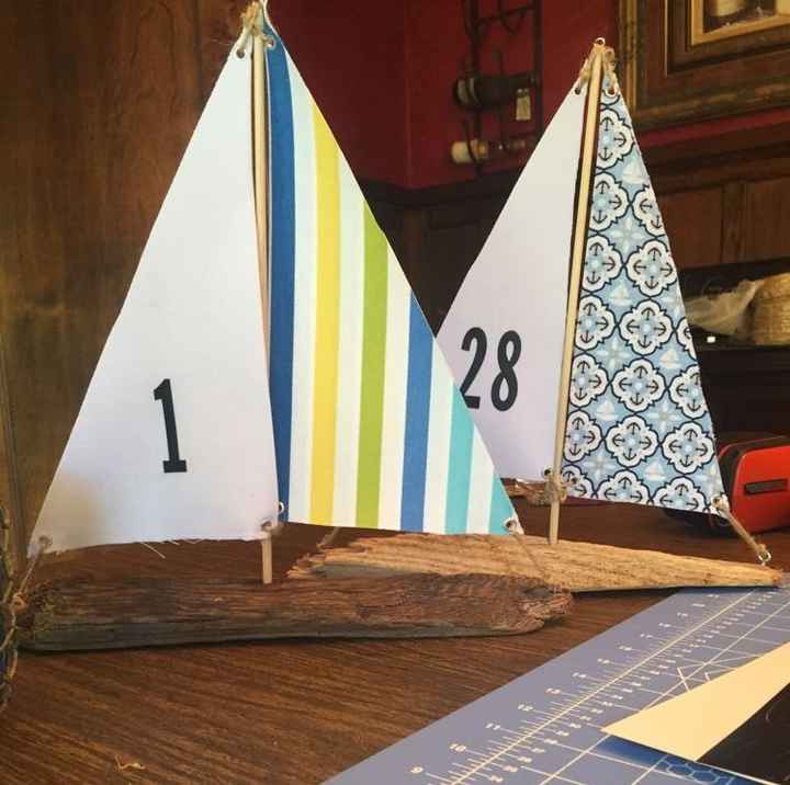 So excited about our table numbers!!