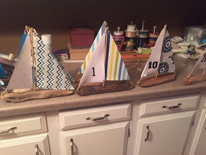 So excited about our table numbers!!