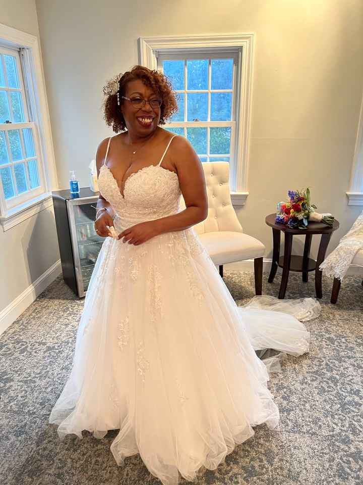 Wedding dress for 40 something bride top