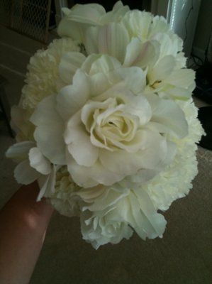 DIY flowers--tossing bouquet COMPLETE! (Pic heavy)