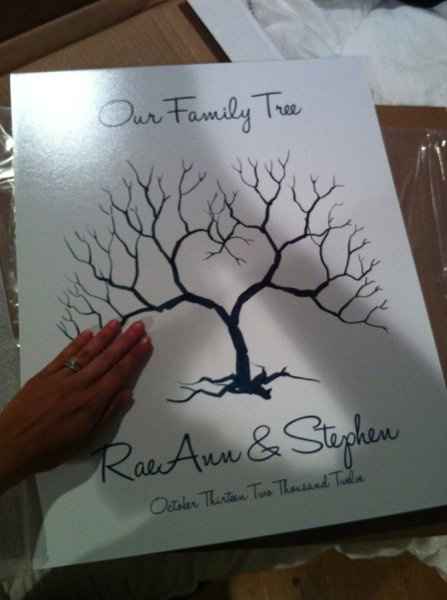 Thumbprint Guestbook Tree and invites are here!