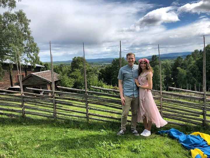 Me and my love when he was visiting me in Sweden! We will get married in April :D 