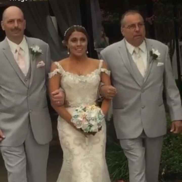 2 people walking you down the aisle