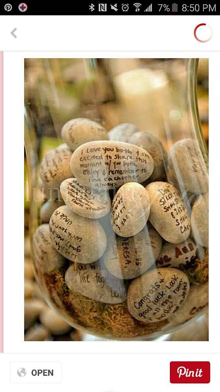 River rocks guest book
