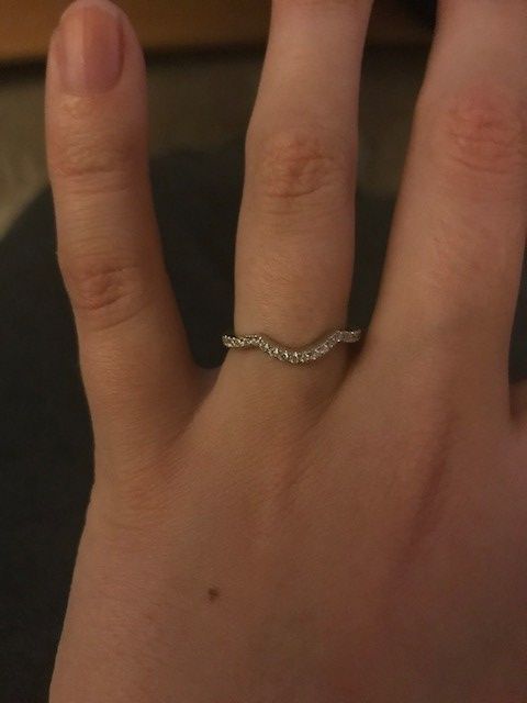 Show me your curved/indented wedding bands! 4
