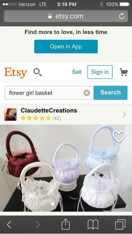 Flower Girl Basket