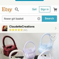 Flower Girl Basket