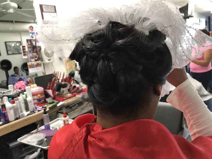 Makeup and hair trial